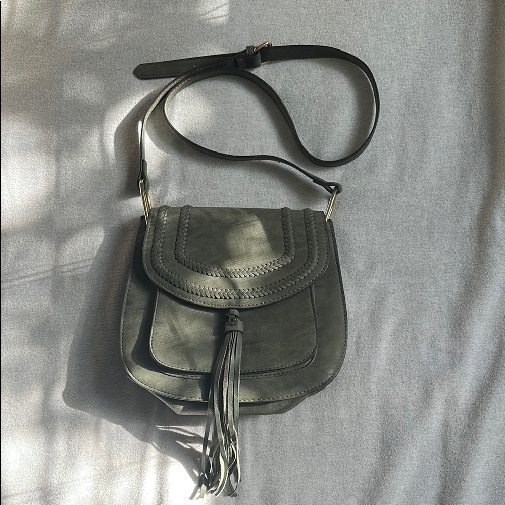 Franco Sarto Gray Crossbody Bag